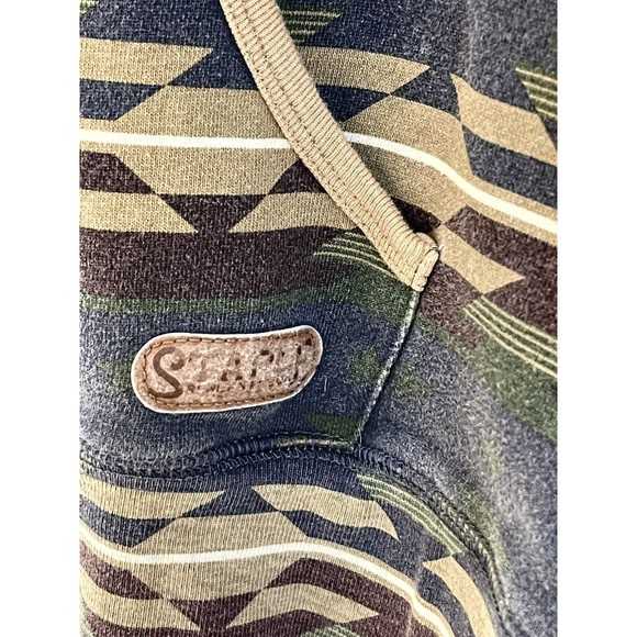 Vintage Staple Rugged Outdoor Hoodie Mens Large Renown Pigeon Brand Tribal NYC - Picture 9 of 12